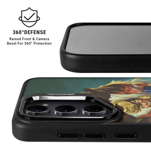 Marvel X-Men Wolverine Vs Sabretooth Galaxy S25 Kickstand Case